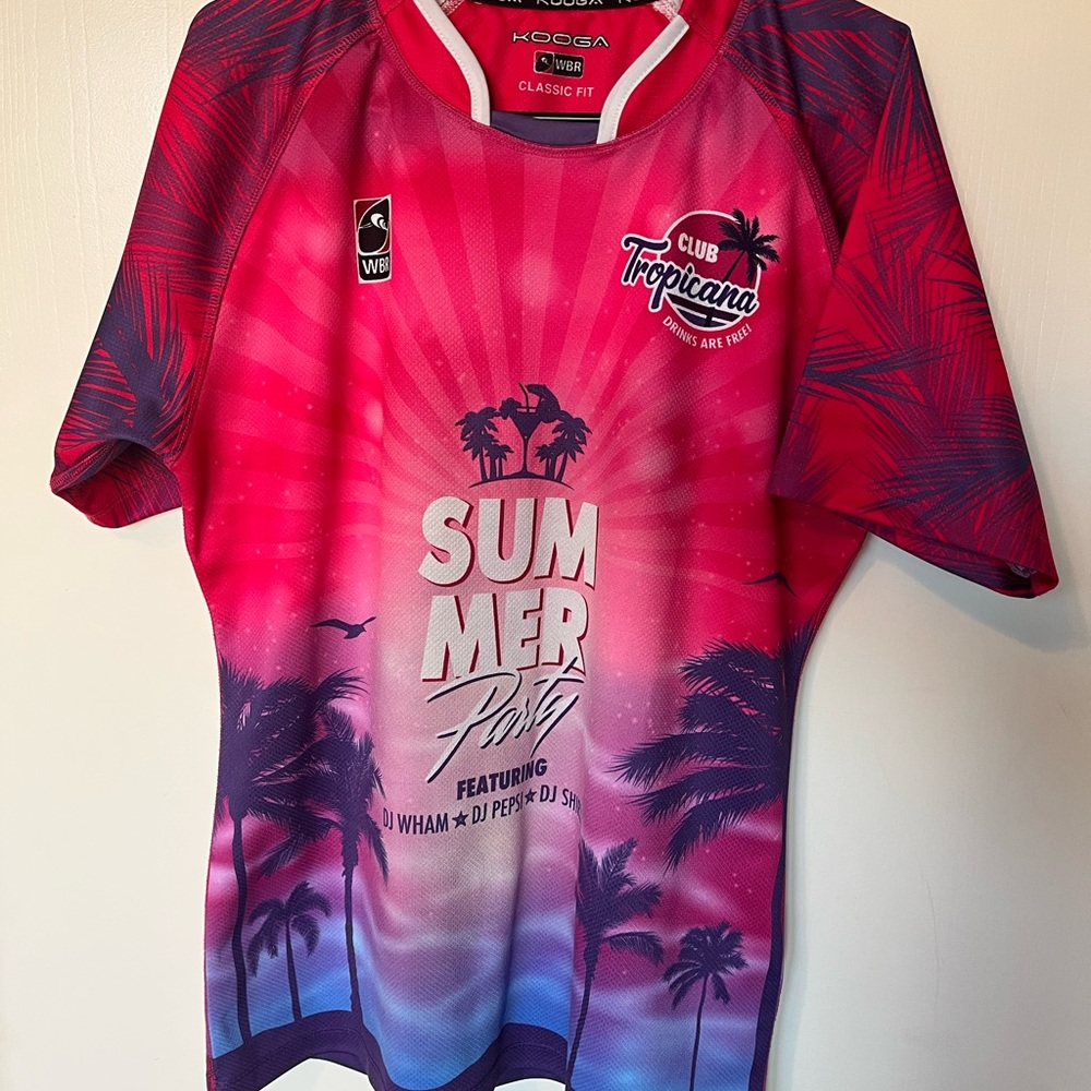 WBR World Beach Rugby Club Tropicana Kooga Medium Jersey Shirt